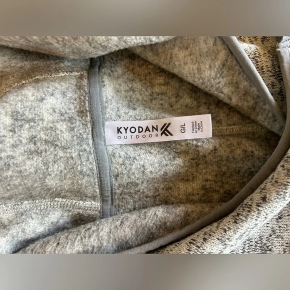 Kyodan Outdoor Gray Hooded Sweatshirt Girls Large - Picture 6 of 6